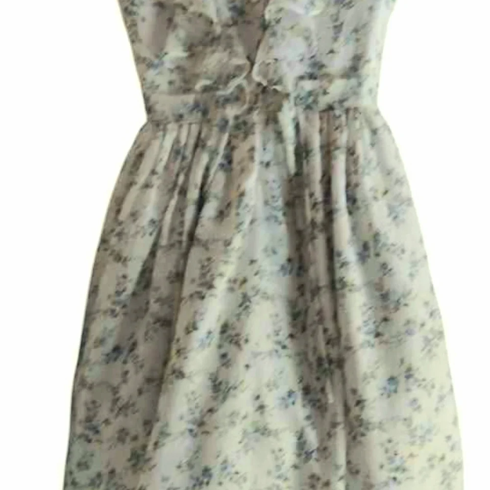 NWT Pippa & Julie Cream Kids Dress - Blue Flowers ~sz 14 - Picture 5 of 7